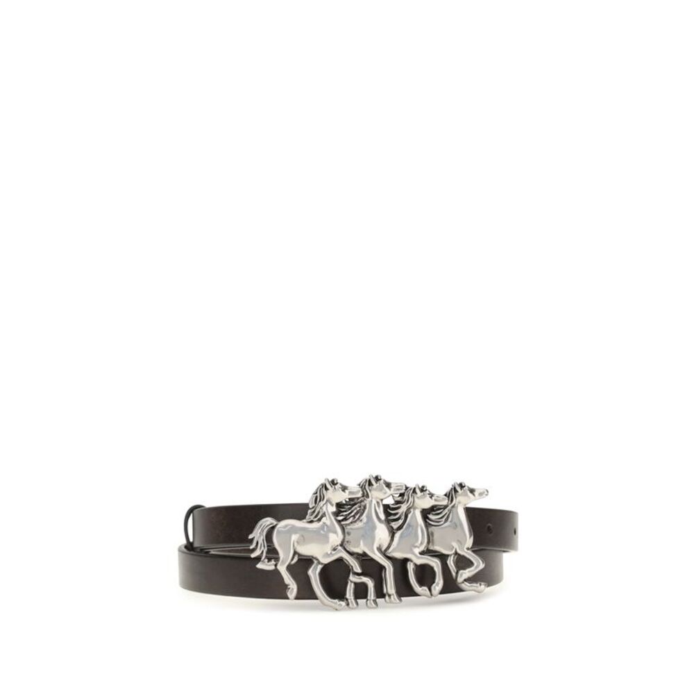 Chloé Women Running Horses Leather Belt